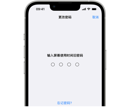 庆元iPhone屏幕维修分享iPhone屏幕使用时间密码忘记了怎么办 