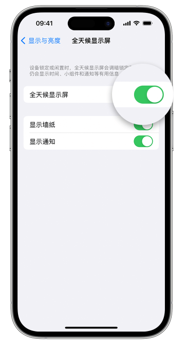 庆元苹果14维修店分享如何自定义 iPhone 14 Pro 常亮显示屏 