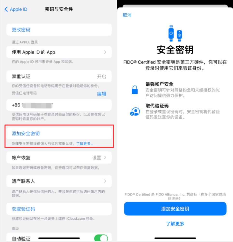 庆元苹果服务网点分享物理安全密钥有什么用？iOS 16.3新增支持物理安全密钥会更安全吗？ 